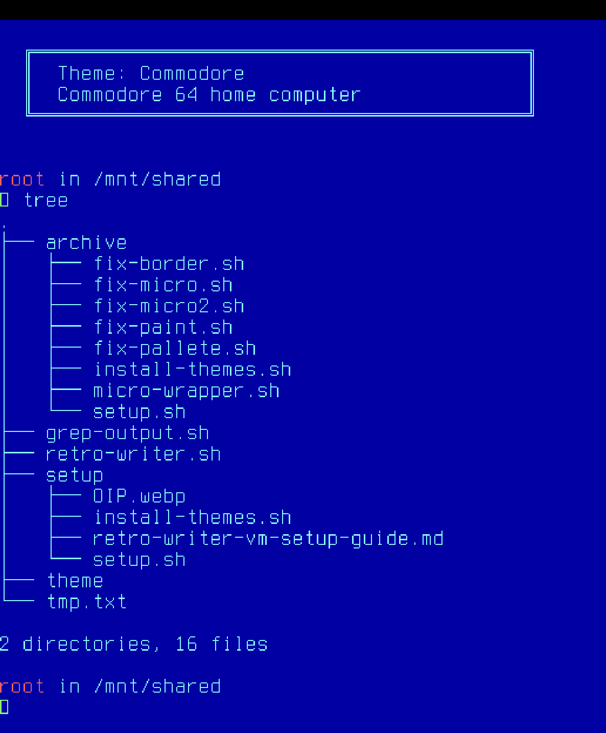 New theme selected in first write box